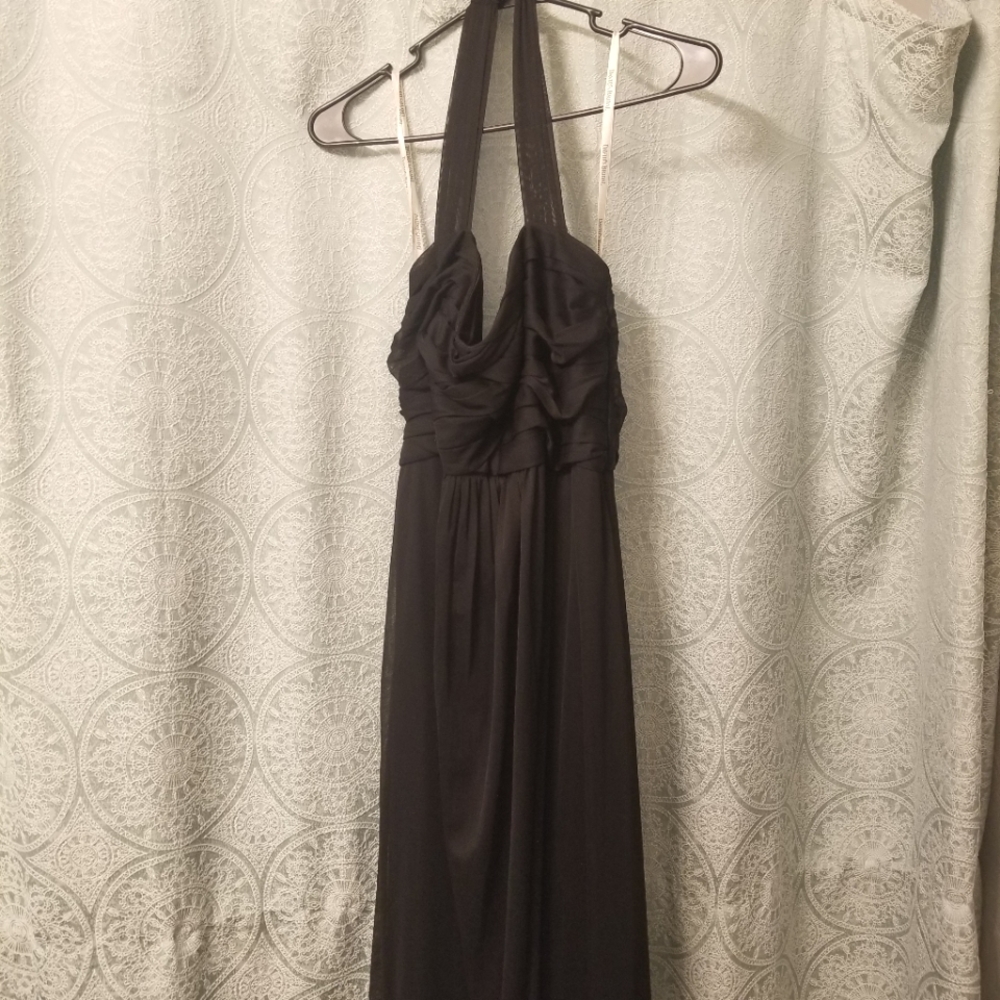 Formal David’s Bridal Black Bridesmaid’s Dress, Size 14